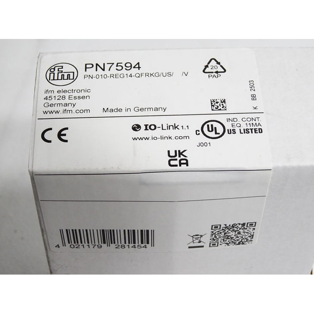 Ifm electronic Drucksensor PN7594 PN-010-REG14-QFRKG/US/ Neu OVP versiegelt