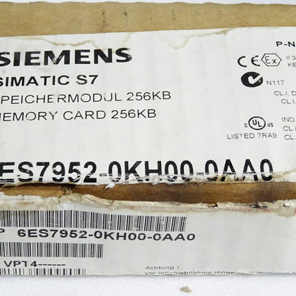 Siemens Speichermodul 256KB 6ES7952-0KH00-0AA0 6ES7 952-0KH00-0AA0 / Neu OVP