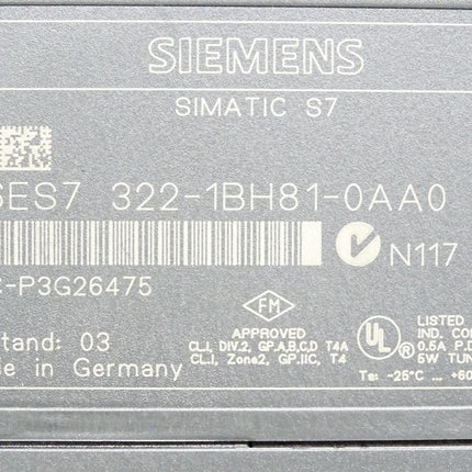 Siemens S7-300 Digitaleingabe SM322 6ES7322-1BH81-0AA0 6ES7 322-1BH81-0AA0 - Maranos.de