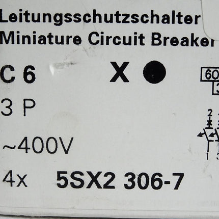 Siemens Leitungsschutzschalter 5SX23 C6 5SX2306-7 /Neu /Preis pro Stück ohne OVP - Maranos.de