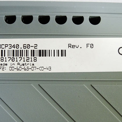 B&R 2005 Zentraleinheit 3CP340.60-2 Rev. F0