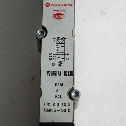Norgren Ventil V22B517A-B213R G1/4 / Neuwertig