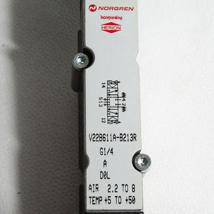 Norgren Ventil V22B611A-B213R G1/4 / Neuwertig - Maranos.de