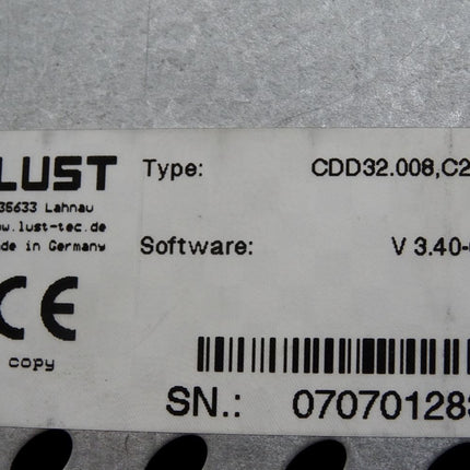 Lust Servo Drive CDD32.008 CDD32.008,C2.1 2.8KVA - Maranos.de