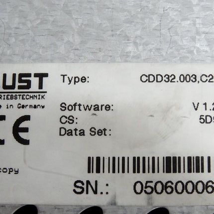 Lust Servo Drive CDD32.003 CDD32.003,C2.0 0.95KVA - Maranos.de