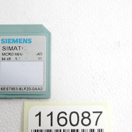 Siemens Micro Memory Card 64KB 6ES7953-8LF20-0AA0 6ES7 953-8LF20-0AA0 - Maranos.de