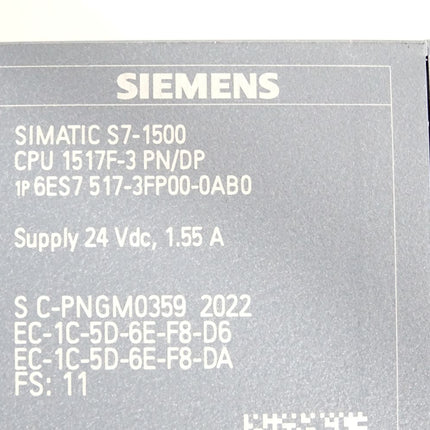 Siemens S7-1500 CPU1517F-3 6ES7517-3FP00-0AB0 6ES7 517-3FP00-0AB0 / Neuwertig - Maranos.de