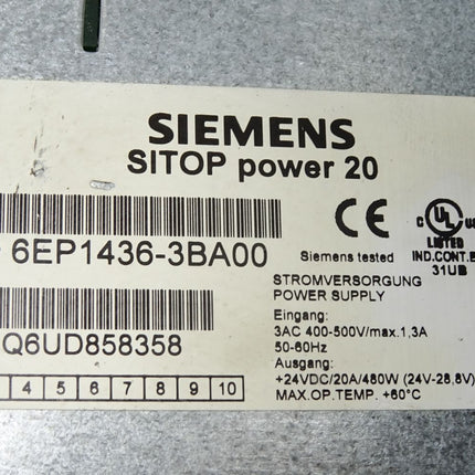 Siemens Sitop power 20 6EP1436-3BA00 - Maranos.de