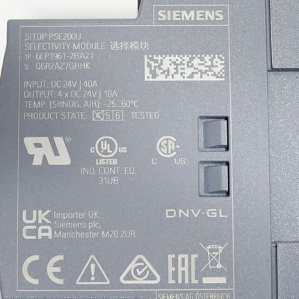 Siemens Sitop PSE200U Selectivity Module 6EP1961-2BA21 / Neuwertig - Maranos.de