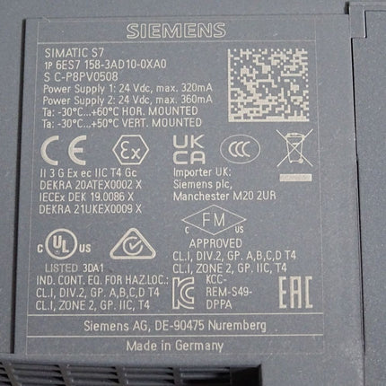 Siemens PN/PN Coupler 6ES7158-3AD10-0XA0 + 6ES7193-6AR00-0AA0