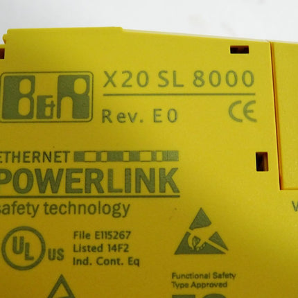 B&R X20SL8000 Rev.E0 X20 SL 8000 POWERLINK Zentraleinheit