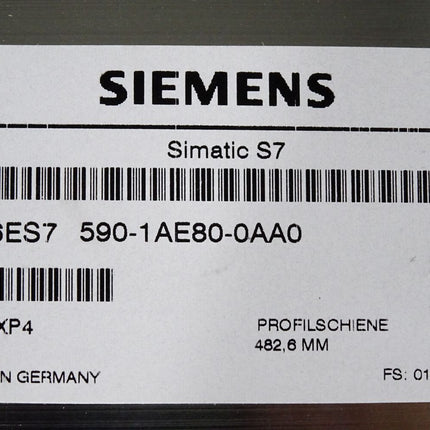 Siemens Profilschiene 48cm 6ES7590-1AE80-0AA0 6ES7 590-1AE80-0AA0 / Neuwertig - Maranos.de