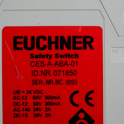 Euchner CES-A-ABA-01 071850 Sicherheitsrelais - Maranos.de