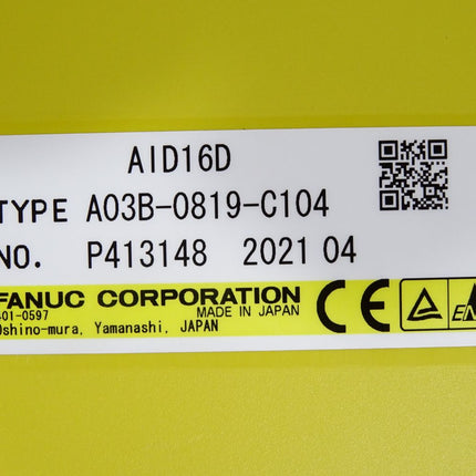 Fanuc AID16D A03B-0819-C104 Eingangsmodul / Neu - Maranos.de