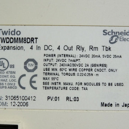 Schneider Electric Twido TWDDMM8DRT Digital E/A-Modul - Maranos.de