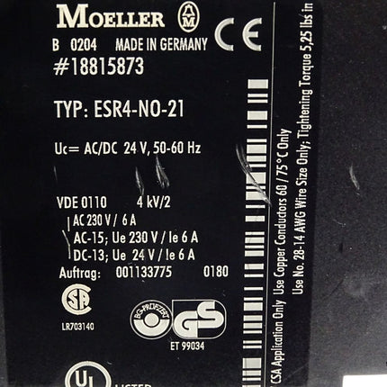 Moeller ESR4-N0-21 Safety Relay - Maranos.de