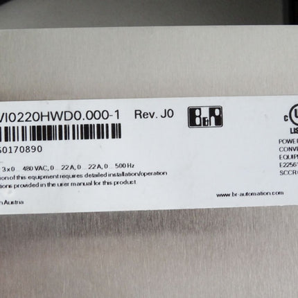 B&R 8BVI0220HWD0.000-1 Rev.J0 Acopos multi inverter module 22A - Maranos.de