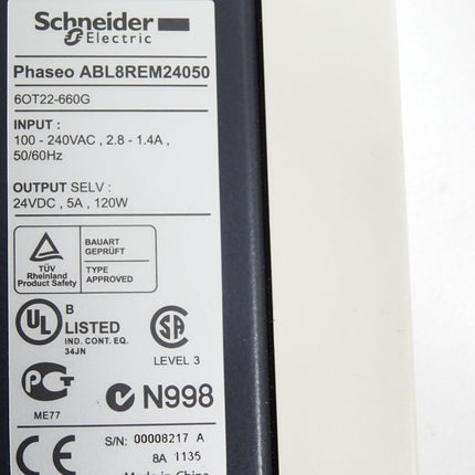 Schneider Electric Phaseo ABL8REM24050 Getaktete Spannungsversorgung  24VDC 5A - Maranos.de