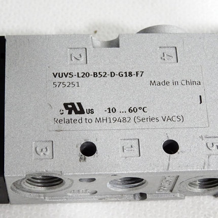 Festo Magnetventil VUVS-L20-B52-D-G18-F7 575251 / Neuwertig - Maranos.de