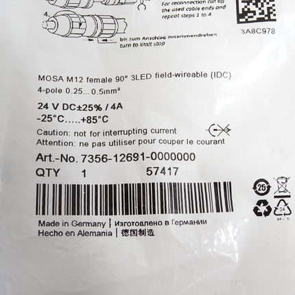 Murr Elektronik 7356-12691-0000000 / Neu OVP