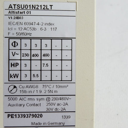Schneider Electric ATSU01N212LT Altistart 01 - Maranos.de