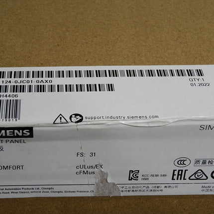 Siemens TP900 Panel 6AV2124-0JC01-0AX0 6AV2 124-0JC01-0AX0 Neu OVP versiegelt - Maranos.de