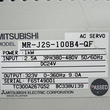 Mitusbishi AC Motion Servo Drive MR-J2S-100B4-QF 1kW - Maranos.de