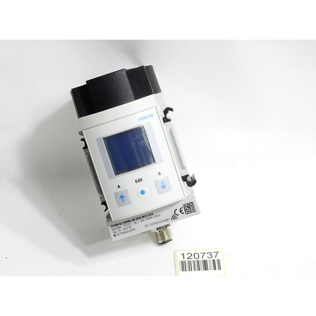 Festo Durchflusssensor 563796 SFAM-62-5000L-M-2SA-M12-EX2 / Neuwertig - Maranos.de
