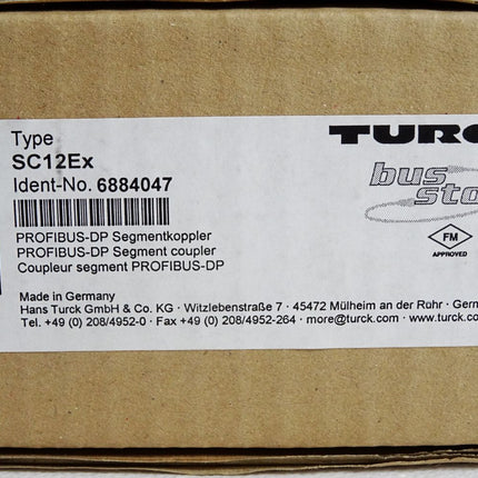 Turck SC12Ex 6884047 PROFIBUS-DP segment coupler / Neu OVP versiegelt - Maranos.de