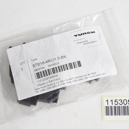 Turck 9909625 STB16-4RC/1.5-BK 4-pol. Stecker schwarz VPE=16 / Neu OVP - Maranos.de