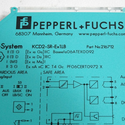 Pepperl+Fuchs 216712 Schaltverstärker KCD2-SR-Ex1.LB