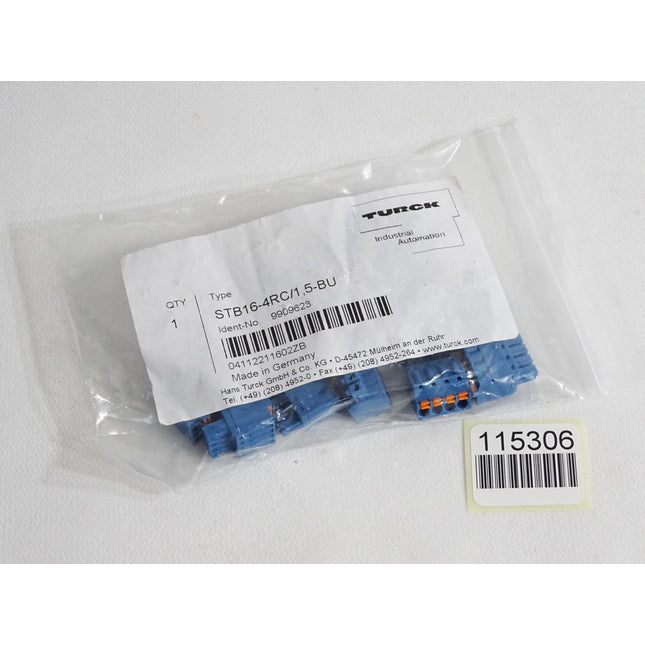 Turck 9909623 STB16-4RC/1.5-BU 4-pol. Stecker blau VPE=16 / Neu OVP - Maranos.de