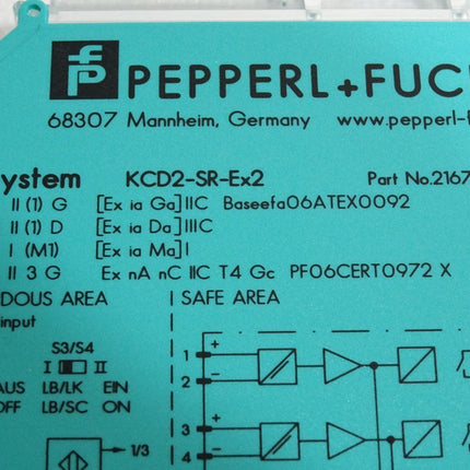 Pepperl+Fuchs 216720 Switch Amplifier KCD2-SR-Ex2