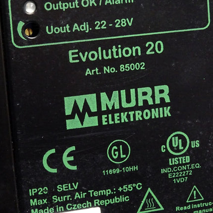 Murr Elektronik Evolution 20 Schaltnetzteil 3-phasig 85002 - Maranos.de