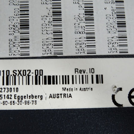 B&R 5PC910.SX02-00 Rev.I0 APC910 Systemeinheit