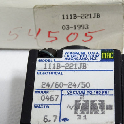 Mac Valves 111B-221JB 6.7W / Neu OVP - Maranos.de