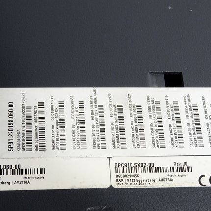 B&R 5PC910.SX02-00 Rev.J6 APC910 Systemeinheit