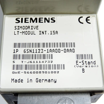 Siemens Simodrive LT-Modul INT.15A 6SN1123-1AA00-0AA0 Version B - Maranos.de