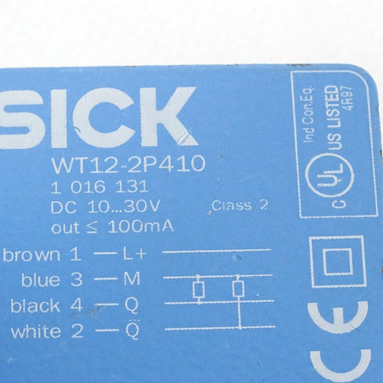 Sick 1016131 WT12-2P410 Reflexions-Lichttaster - Maranos.de