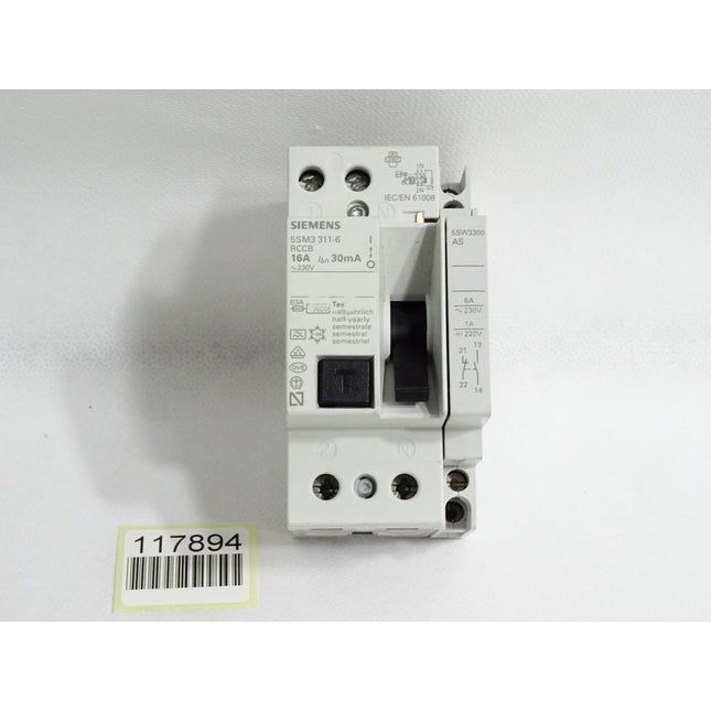 Siemens 5SM3311-6 RCCB 16A 30mA FI-Schutzschalter