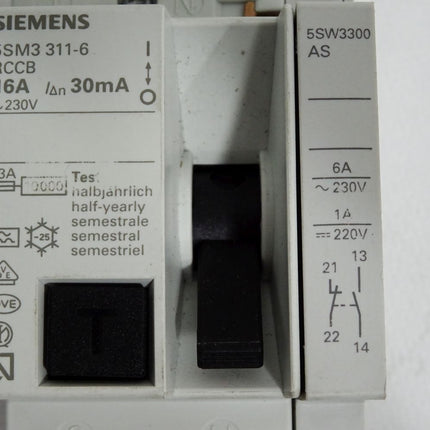 Siemens 5SM3311-6 RCCB 16A 30mA FI-Schutzschalter