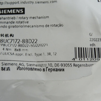 Siemens TürkupplungsDrehantrieb 3VL9300-3HG05 / Neu OVP