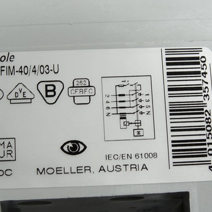 Klöckner Moeller Xpole FI-Schutzschalter PFIM-40/4/03-U - Maranos.de
