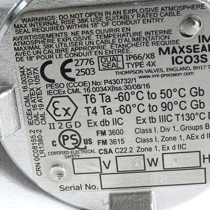 IMI 3/2-Wegeventil ICO3S Y013AA1H1BS 0…12bar / Unbenutzt - Maranos.de