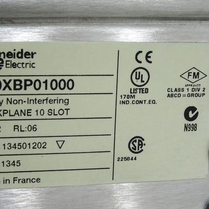 Schneider Electric 140XBP01000 Backplane 10 Slot