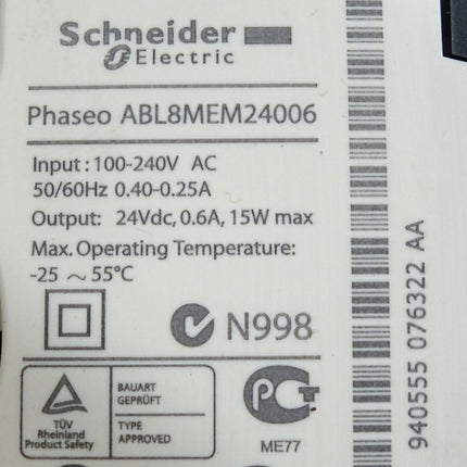 Schneider Electric Phaseo ABL8MEM24006