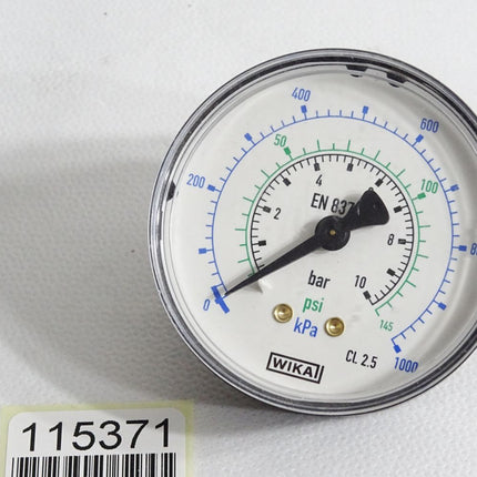 Wika Manometer 0…10bar 0…145psi 0…1000kPa - Maranos.de