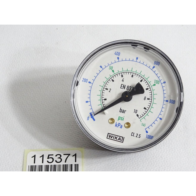 Wika Manometer 0…10bar 0…145psi 0…1000kPa - Maranos.de