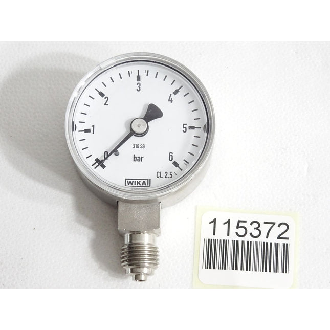 Wika Manometer 0…6bar 316SS Cl2.5 013472683 - Maranos.de