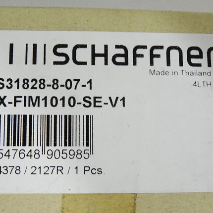 Schaffner Entstörfilter FS31828-8-07-1 AX-FIM1010-SE-V1 / Neu OVP